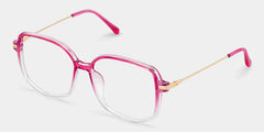 Payton Geometric Bright-Pink Glasses