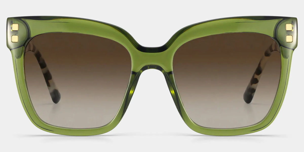 Minguela Square Green Glasses