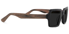 Arthur Geometric Black Sunglasses