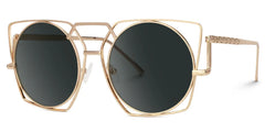 Ybarra Geometric Gold Glasses