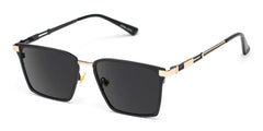 Finn Rectangle Black Glasses
