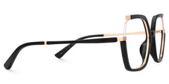 Alexia Square Black Glasses