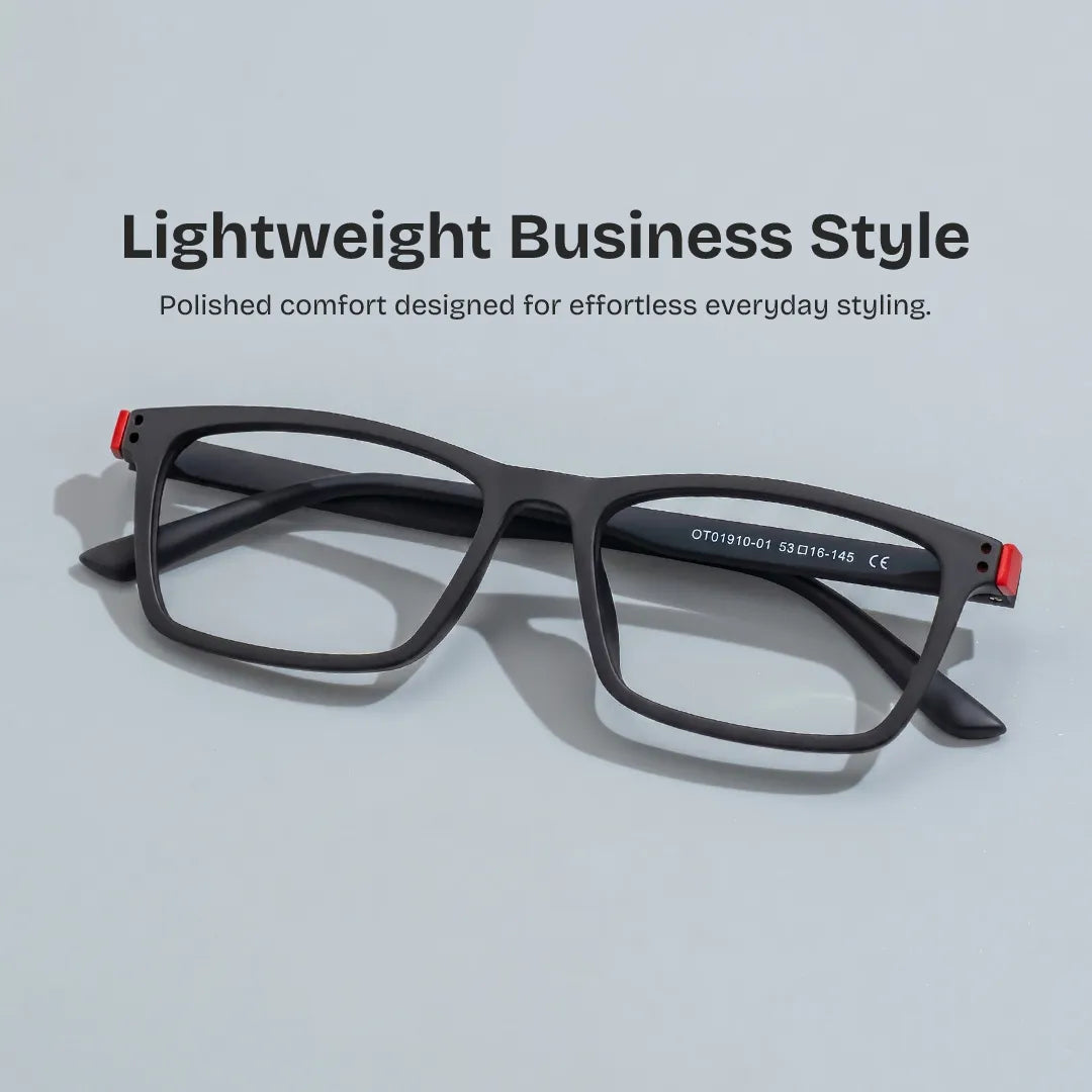 Cheche Rectangle Black Glasses