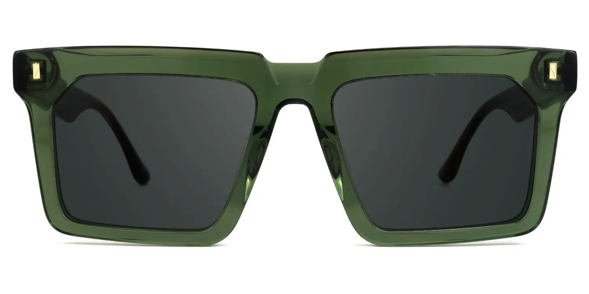 Moreland Rectangle Green Glasses