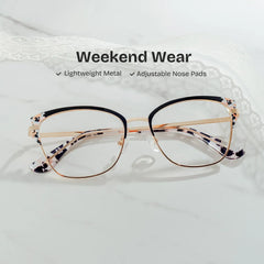 Mariana Rectangle Black Glasses