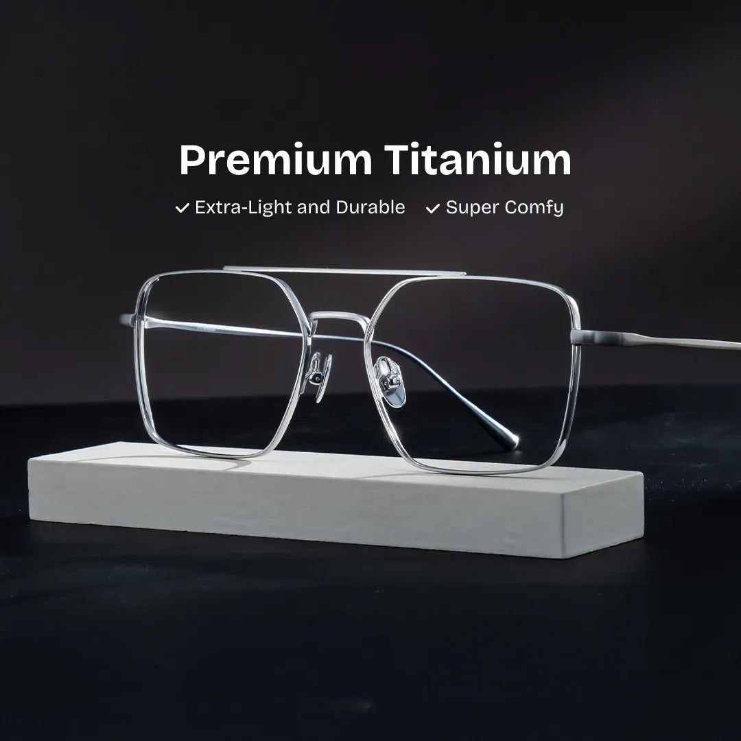 Jensen Aviator Silver Glasses
