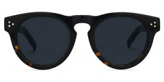 Malloy Round Black and Tortoise Glasses