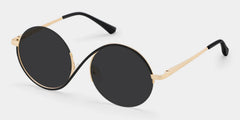 Flozif Round Black Glasses