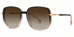 Joana Geometric Black Beige Glasses