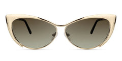 Ellen Cateye Gold Sunglasses
