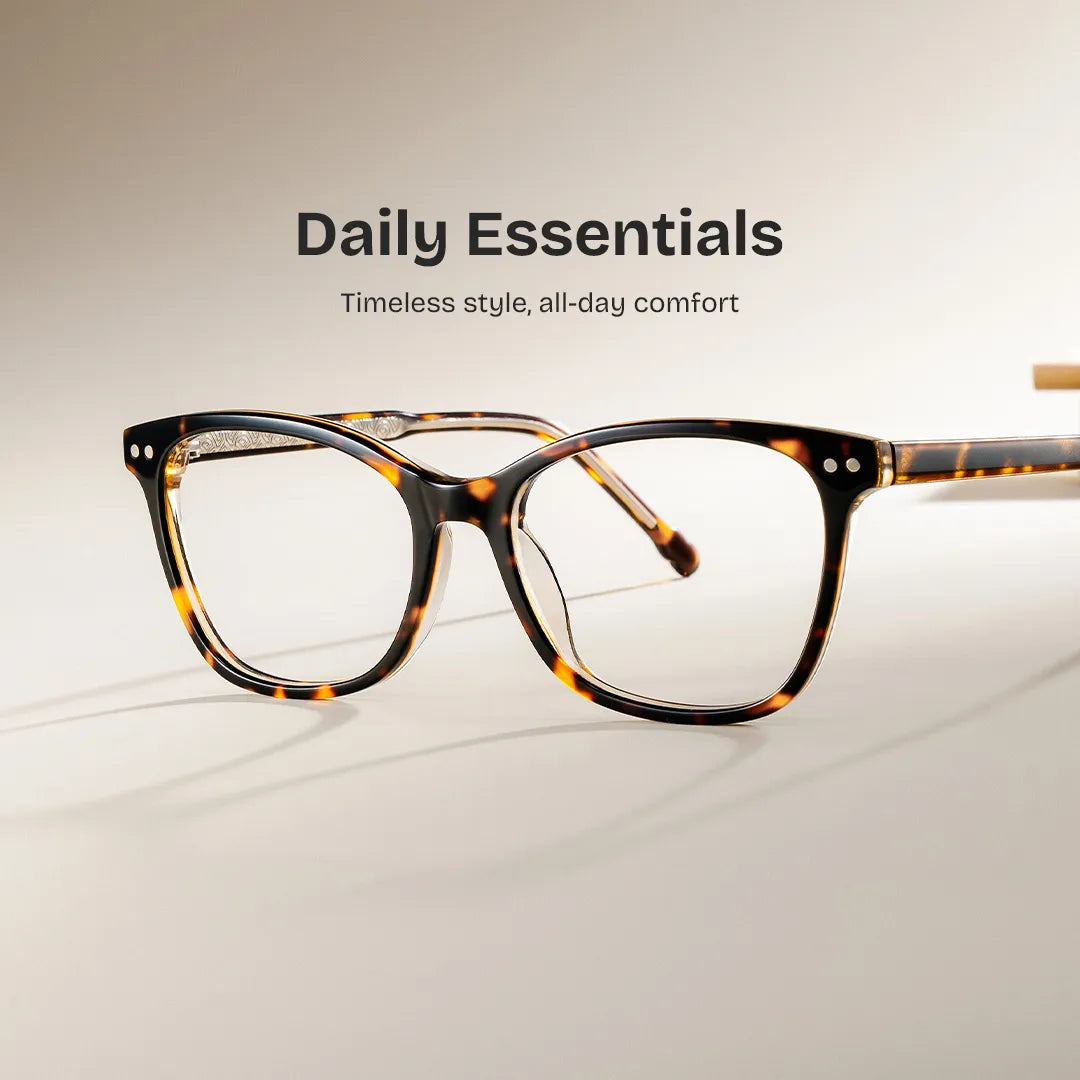Marigold Rectangle Tortoise Glasses