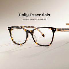 Marigold Rectangle Tortoise Glasses