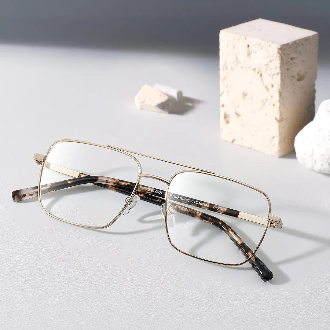 Iris Aviator Light Gold Glasses