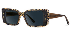 Gleam Rectangle Leopard Sunglasses