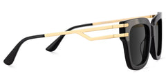 Lidia Square Black Sunglasses