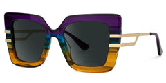 Poutine Square Multicolor Sunglasses