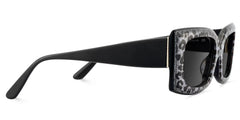 Orduno Rectangle Gray Leopard Sunglasses