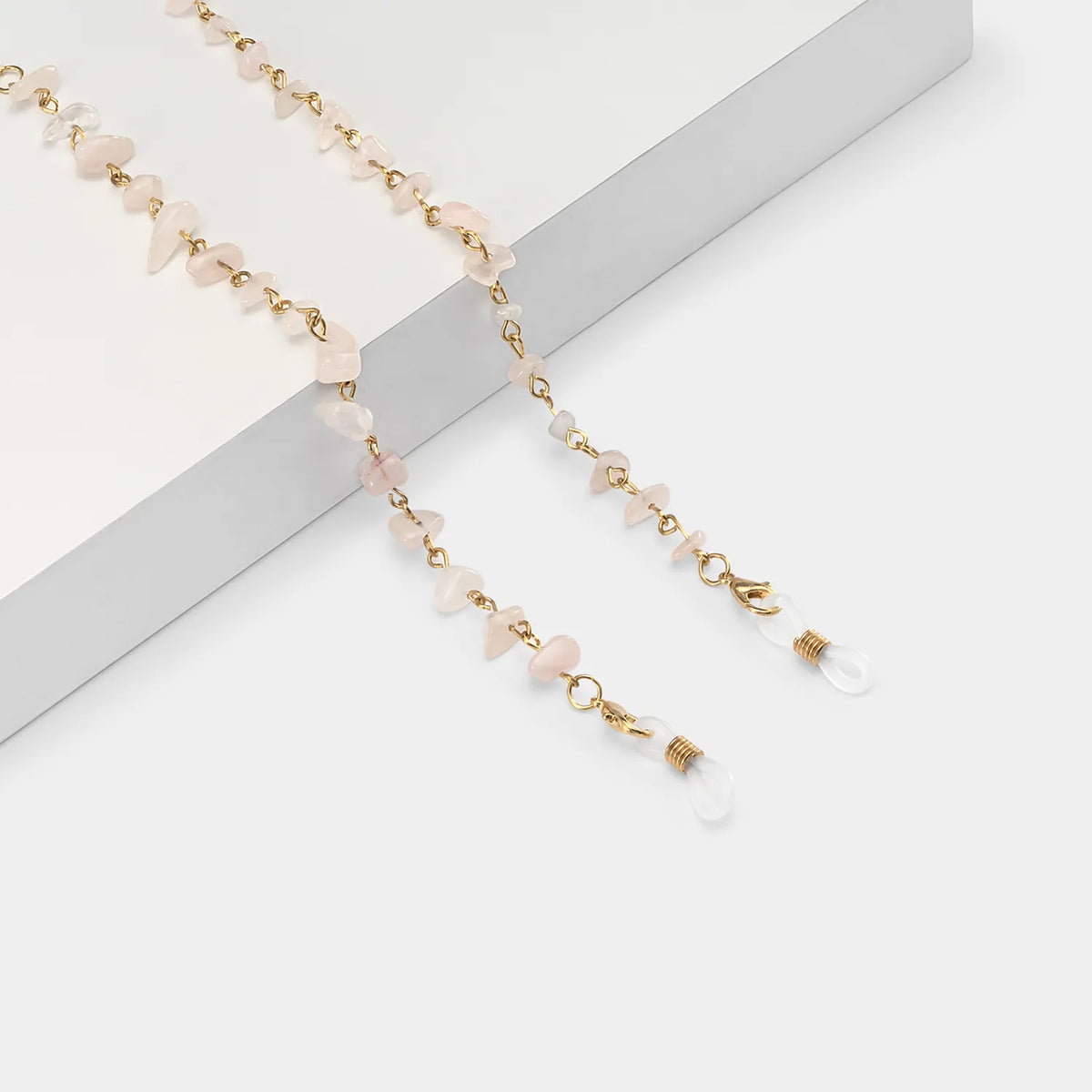 Stylish  Pink Stone Eyeglasses Chains