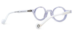Glanton Round White Glasses