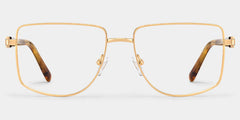 Felicity Geometric Gold Yellow Glasses