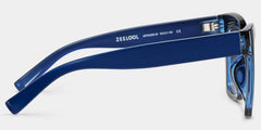 Malcolm Square Blue Glasses