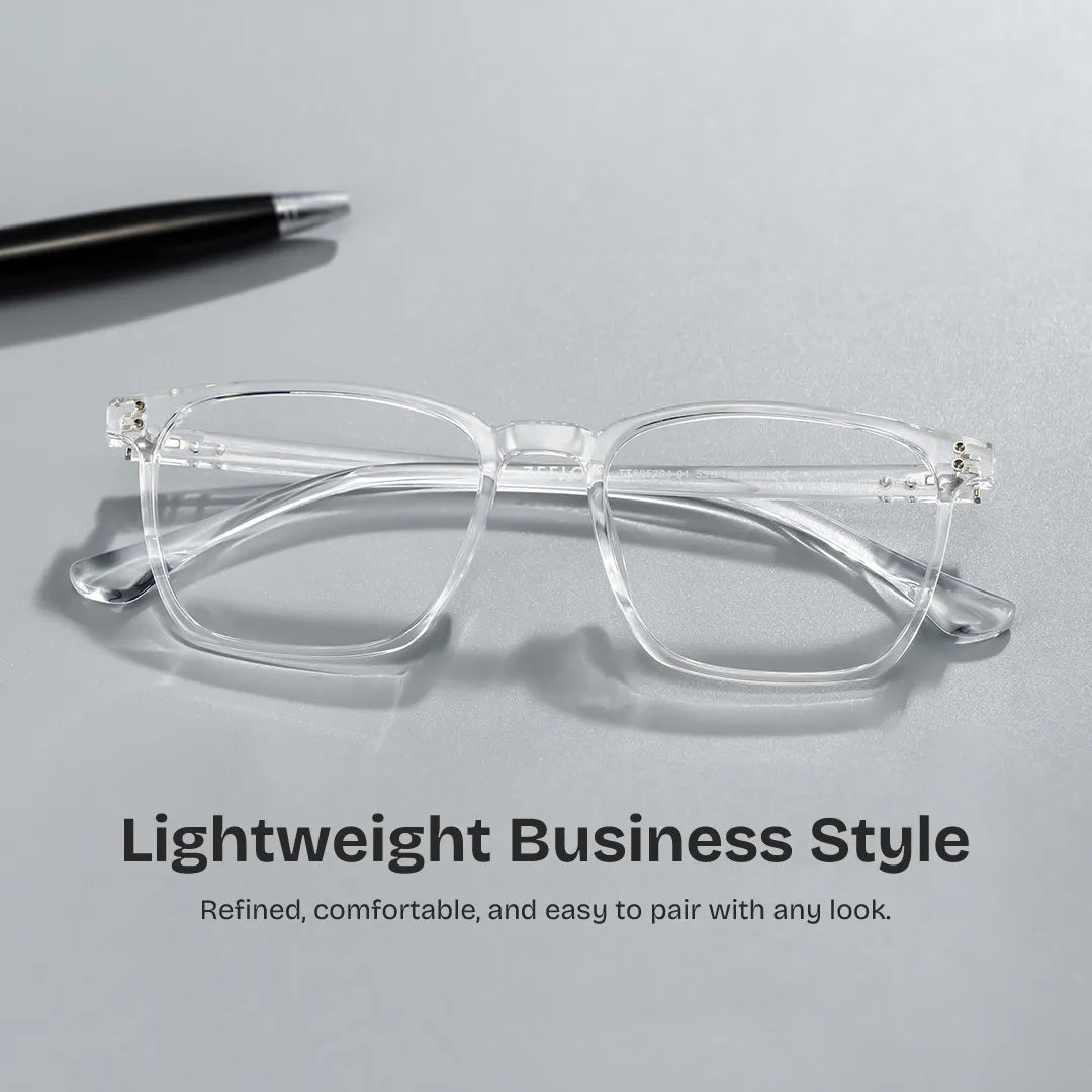 Martinez Square Clear Glasses