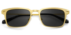 Chaney Rectangle Gold Sunglasses