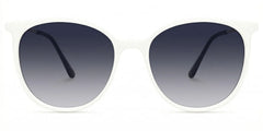 Chanty Round White Sunglasses