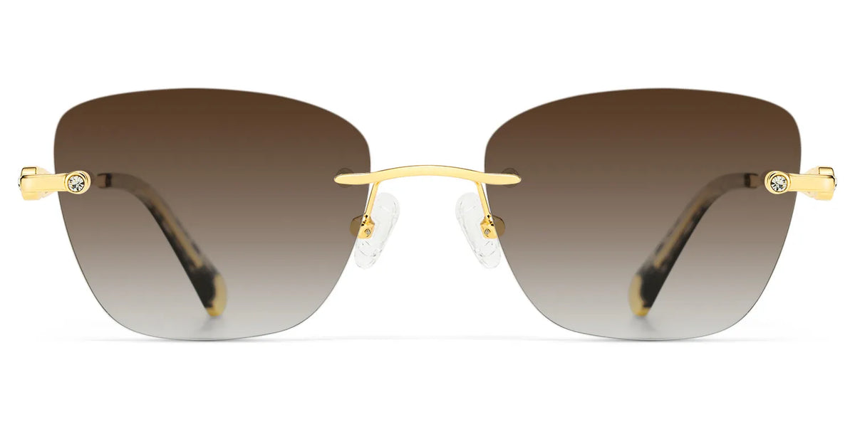 Seth Rectangle Gold Glasses