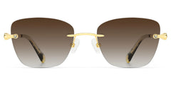 Seth Rectangle Gold Glasses