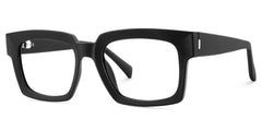 Amadeo Rectangle Black Glasses