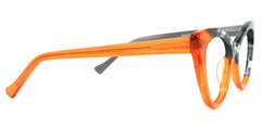 Maxine Cateye Orange Glasses