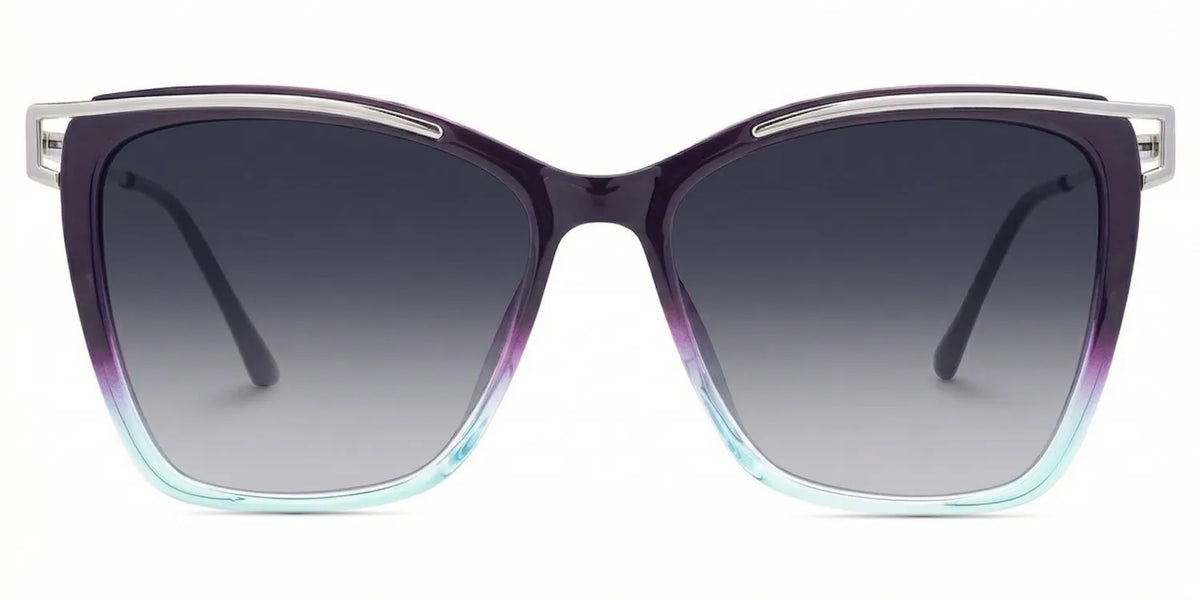 Krystle Square Purple-Blue Glasses