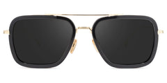 Gifford Aviator Black-Gold Sunglasses