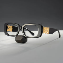 Jonas Rectangle Black Glasses