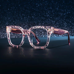 Scicluna Square Pink Glasses