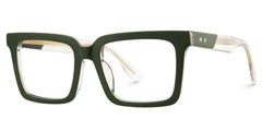 Hattie Rectangle Green Glasses