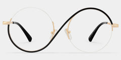 Flozif Round Black Glasses