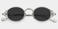 Serena Oval Silver Glasses