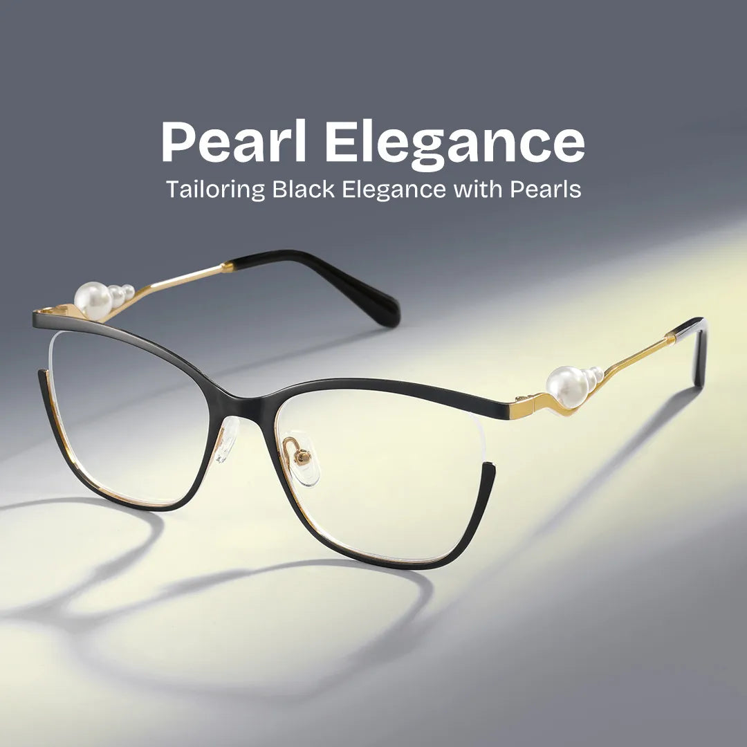 Aria Butterfly Black Glasses
