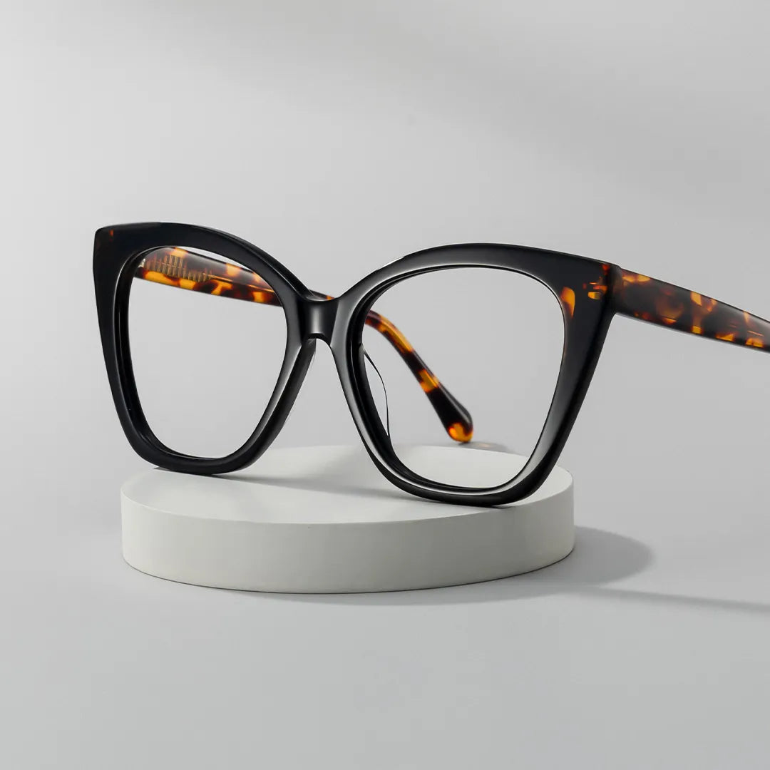 Kira Butterfly Black Glasses