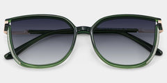 Rodz Square Dark-Green Sunglasses