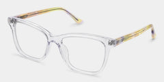 Faith Clear Rectangle Glasses