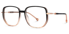 Joana Geometric Black Beige Glasses