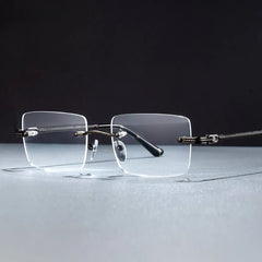 Peavy Rectangle Gray Glasses