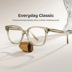 Clara Clear Brown Cat eye Glasses