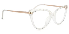 Lucas Cateye Clear Glasses