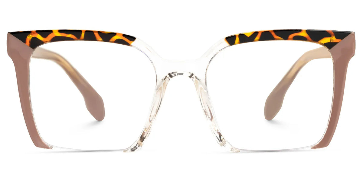 Misty Square Brown Glasses