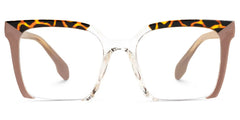 Misty Square Brown Glasses