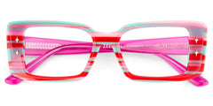 Gleam Rectangle Red Glasses